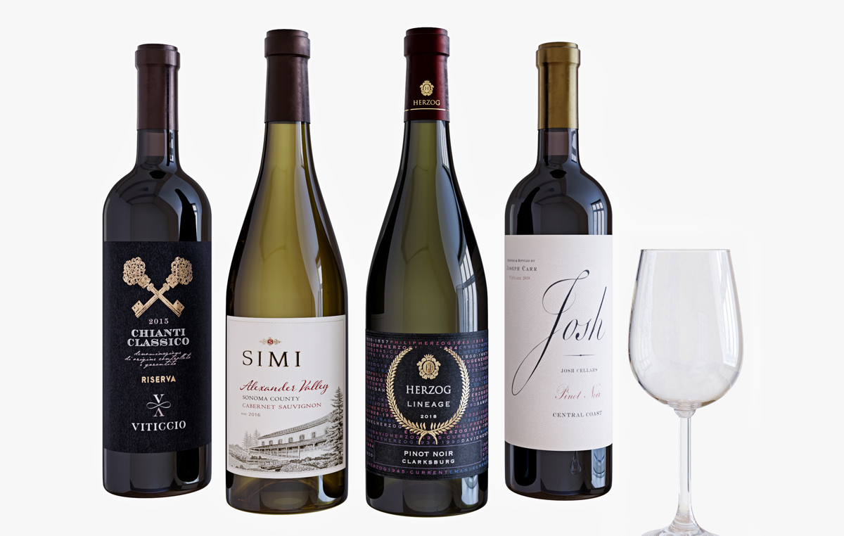 how many glasses of champagne in a bottle