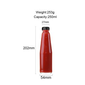 250ml glass sauce bottles 250ml glass sauce bottles